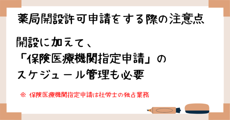 薬局開設許可申請をする際の注意点